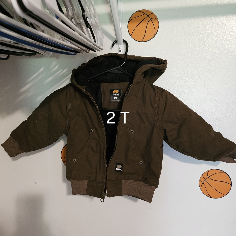 Brown Hooded Jacket for Toddlers